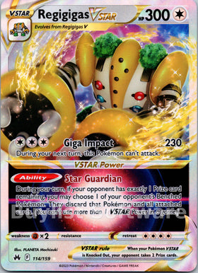 Regigigas VSTAR [114/159] [Crown Zenith] Holofoil