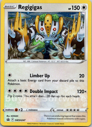 Regigigas (Cosmos Holo) [SWSH247] [Sword & Shield Promo Cards] Holofoil