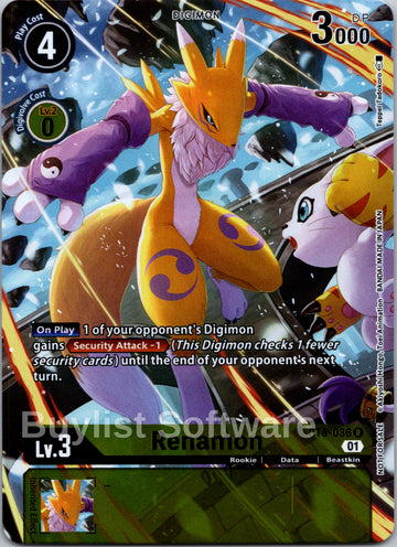 Renamon (Tamer's Card Set 1) [BT5-036] [Battle of Omni] Foil