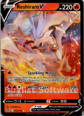 Reshiram V [024/195] [Silver Tempest] Holofoil