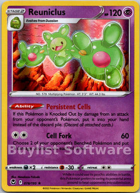 Reuniclus [078/195] [Silver Tempest] Holofoil
