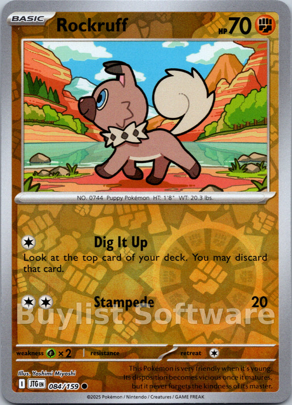 Rockruff [084/159] [Journey Together] Reverse Holofoil