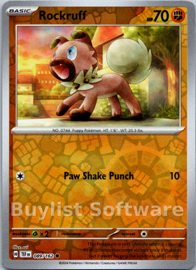 Rockruff [089/162] [Temporal Forces] Reverse Holofoil