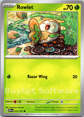 Rowlet [013/197] [Obsidian Flames]
