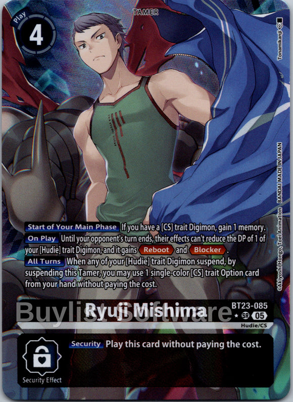 Ryuji Mishima (Alternate Art) [BT23-085] [Hackers' Slumber] Foil