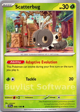 Scatterbug [008/198] [Scarlet & Violet Base Set]