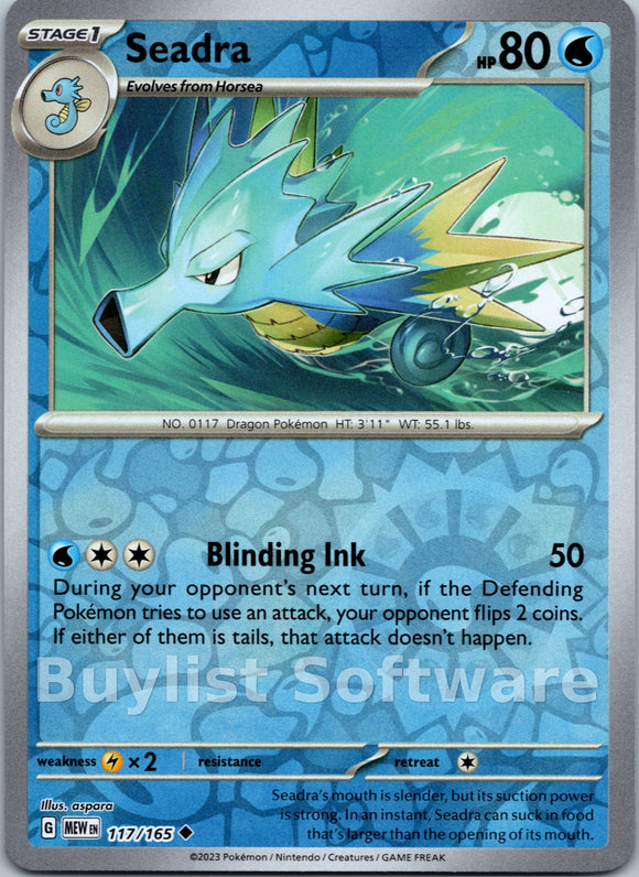 Seadra [117/165] [Scarlet & Violet 151] Reverse Holofoil