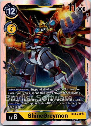 ShineGreymon [BT2-041] [Release Special Booster 1.5] Foil