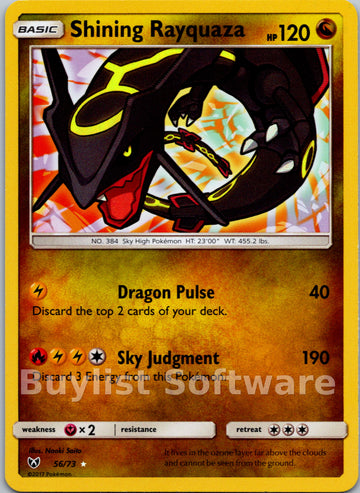 Shining Rayquaza [56/73] [Shining Legends] Holofoil