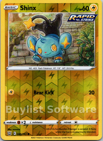 Shinx [046/163] [Battle Styles] Reverse Holofoil