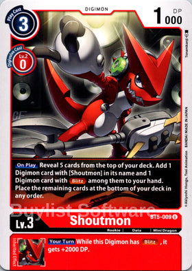 Shoutmon [BT5-009] [Battle of Omni]