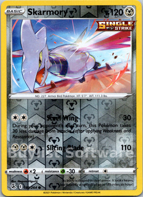 Skarmory [182/264] [Fusion Strike] Reverse Holofoil