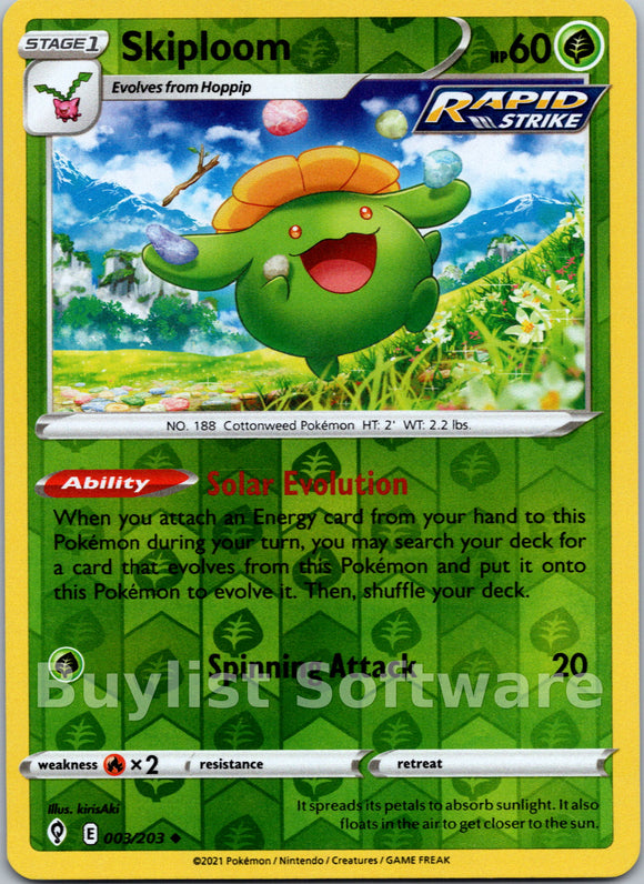 Skiploom [003/203] [Evolving Skies] Reverse Holofoil
