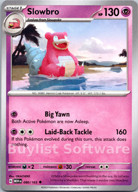 Slowbro [080/165] [Scarlet & Violet 151]