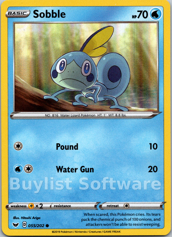 Sobble (Premium Collection) [055/202] [Sword & Shield Base Set] Holofoil