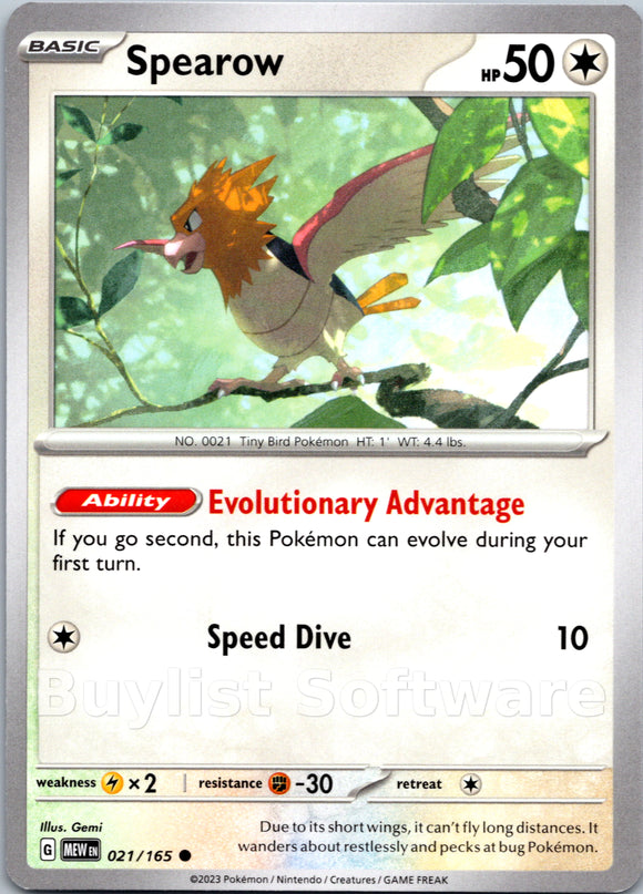 Spearow [021/165] [Scarlet & Violet 151]