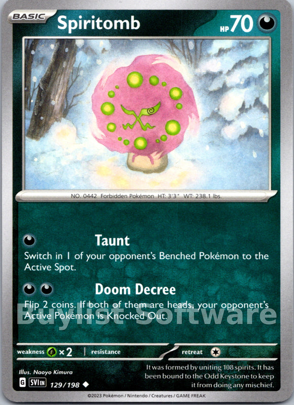 Spiritomb [129/198] [Scarlet & Violet Base Set]