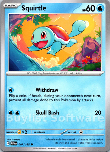 Squirtle [007/165] [Scarlet & Violet 151]