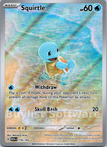 Squirtle [170/165] [Scarlet & Violet 151] Holofoil