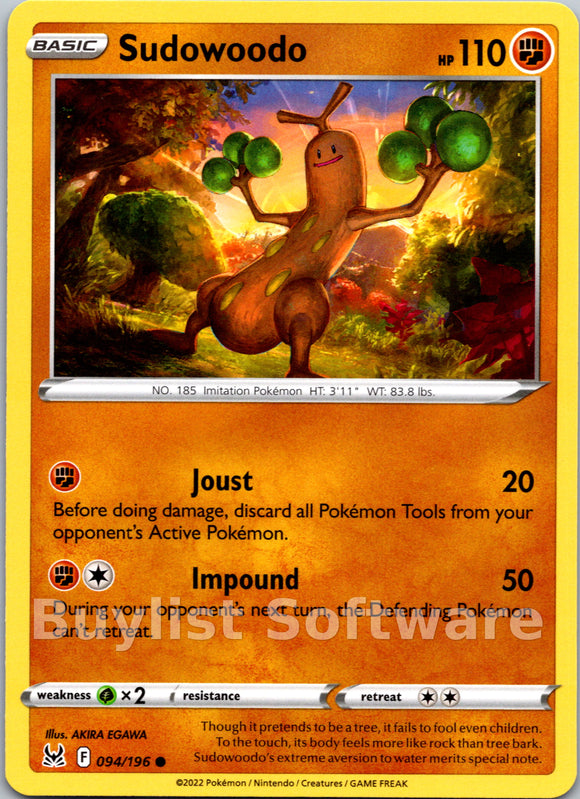Sudowoodo [094/196] [Lost Origin]