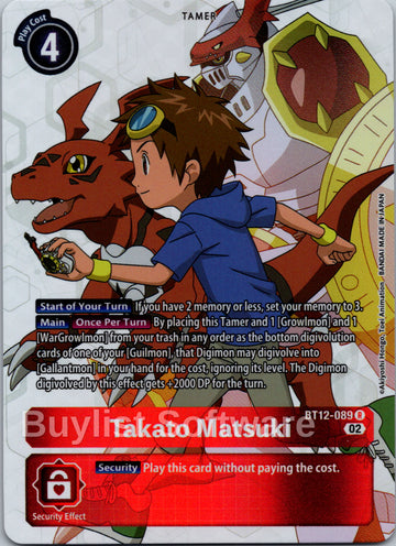 Takato Matsuki (Alternate Art) [BT12-089] [Across Time] Foil