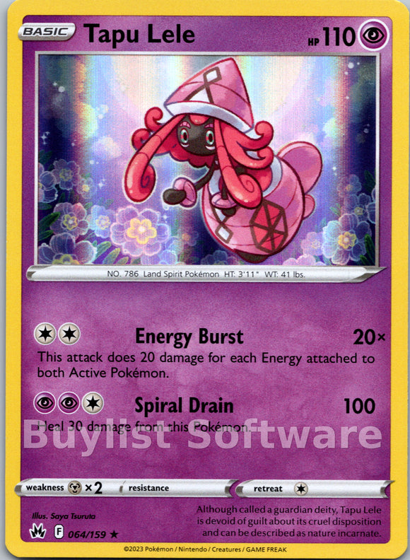 Tapu Lele [064/159] [Crown Zenith] Holofoil