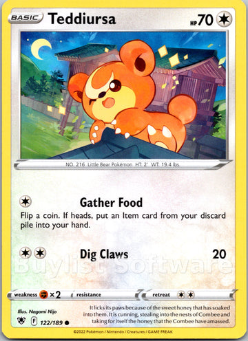 Teddiursa [122/189] [Astral Radiance]
