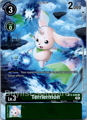 Terriermon (Tamer's Card Set 1) [BT3-046] [Release Special Booster 1.0] Foil