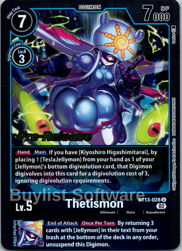 Thetismon [BT13-028] [Versus Royal Knights Pre-Release Cards] Foil