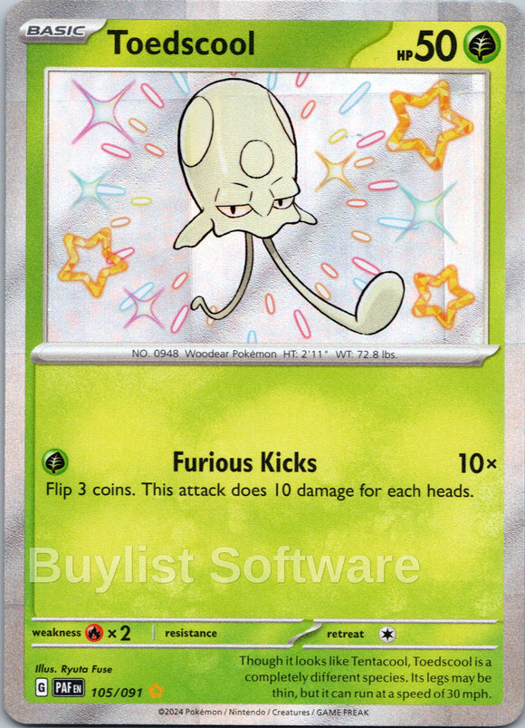Toedscool [105/091] [Paldean Fates] Holofoil