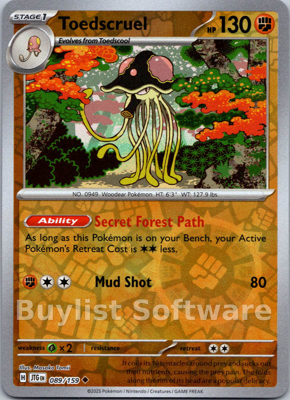 Toedscruel [089/159] [Journey Together] Reverse Holofoil