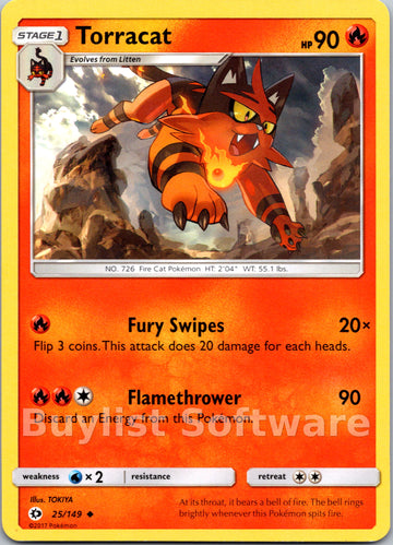 Torracat [25/149] [Sun & Moon Base Set]