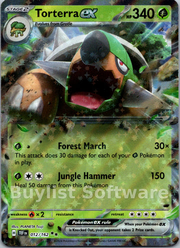 Torterra ex [012/162] [Temporal Forces] Holofoil