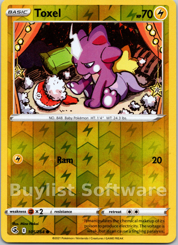 Toxel [105/264] [Fusion Strike] Reverse Holofoil