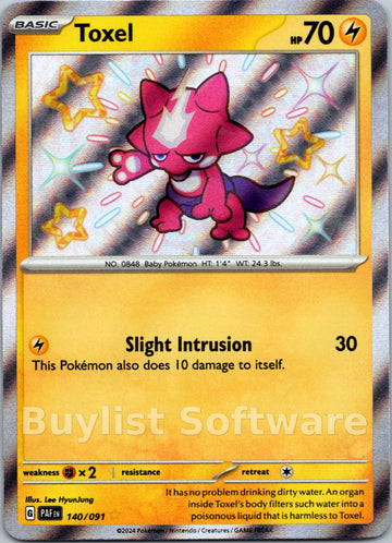 Toxel [140/091] [Paldean Fates] Holofoil