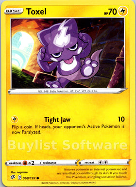 Toxel [068/192] [Rebel Clash]