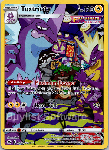 Toxtricity [GG09/GG70] [ Galarian Gallery] Holofoil