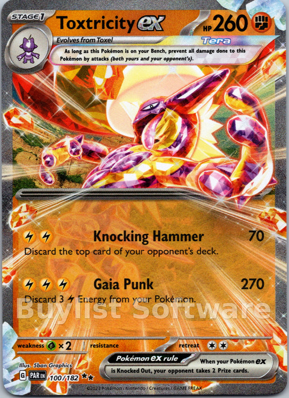 Toxtricity ex [100/182] [Paradox Rift] Holofoil