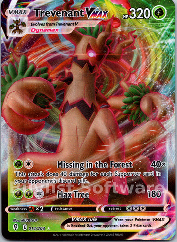 Trevenant VMAX [014/203] [Evolving Skies] Holofoil