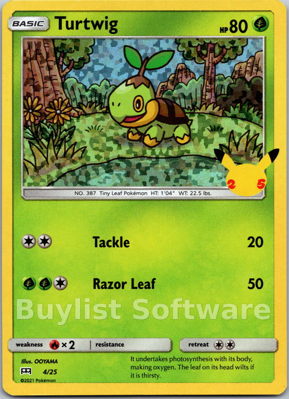 Turtwig [004/025] [McDonald's Promos 2021] Holofoil