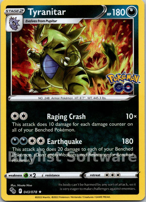Tyranitar [043/078] [Pokemon GO] Holofoil