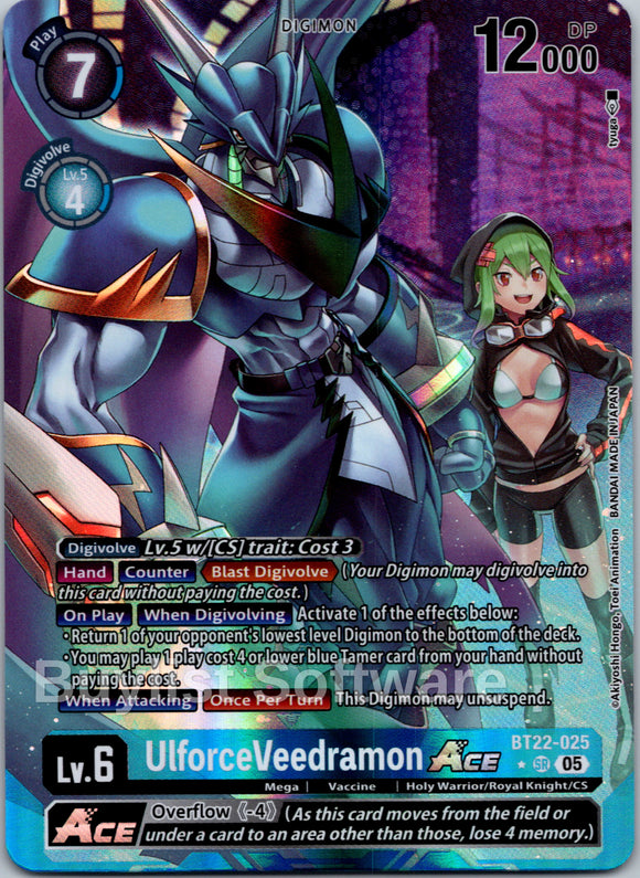 UlforceVeedramon ACE (Alternate Art) [BT22-025] [Cyber Eden] Foil