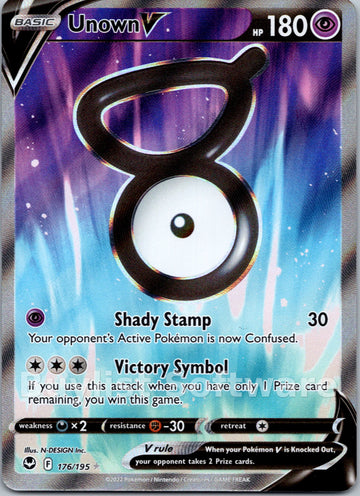 Unown V [176/195] [Silver Tempest] Holofoil