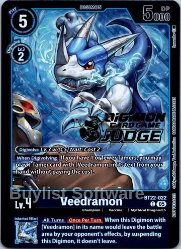 Veedramon (Judge Pack 2025 Wave 2) [BT22-022] [Cyber Eden] Foil