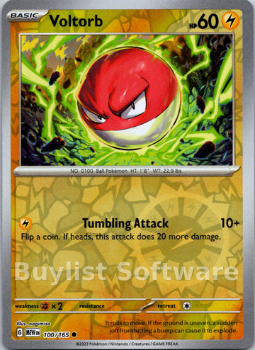 Voltorb [100/165] [Scarlet & Violet 151] Reverse Holofoil