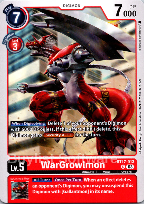 WarGrowlmon [BT17-013] [Secret Crisis]
