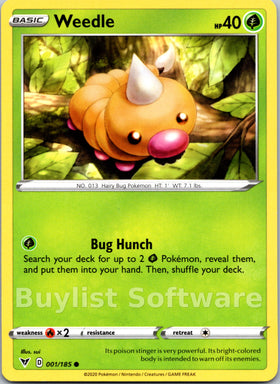 Weedle [001/185] [Vivid Voltage]