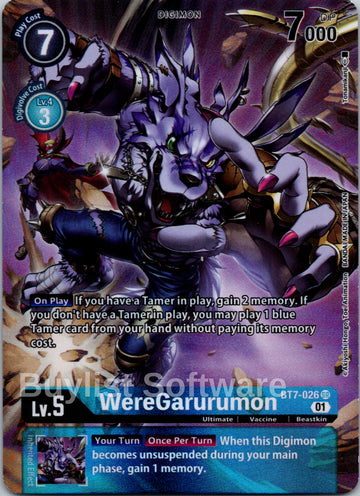 WereGarurumon (Alternate Art) [BT7-026] [Next Adventure] Foil