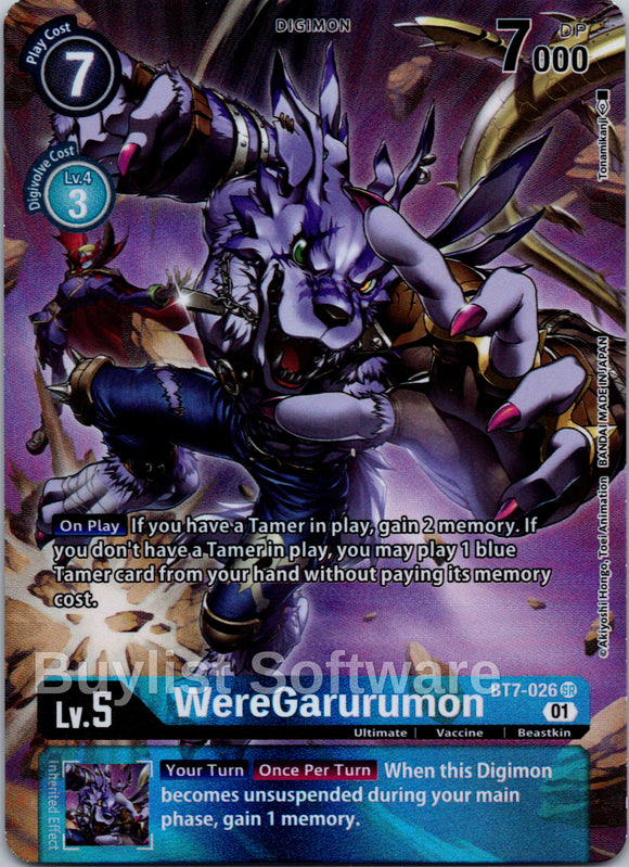 WereGarurumon (Alternate Art) [BT7-026] [Next Adventure] Foil