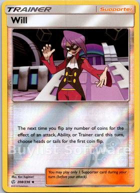 Will [208/236] [Cosmic Eclipse] Reverse Holofoil